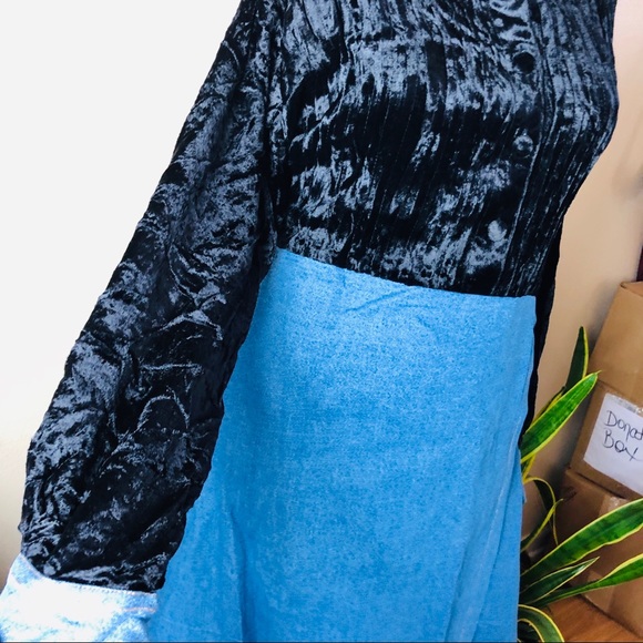 NWT Denim suede Dress Plus Size - Picture 2 of 10